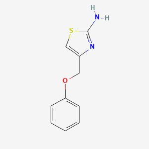 molecular formula C10H10N2OS B1607670 4-(苯氧基甲基)-1,3-噻唑-2-胺 CAS No. 94830-63-4