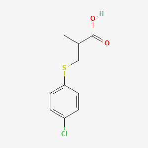 molecular formula C10H11ClO2S B1607688 3-[(4-Chlorophenyl)thio]-2-methylpropanoic acid CAS No. 254748-99-7