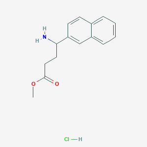 molecular formula C15H18ClNO2 B1607691 Methyl 4-amino-4-naphthalen-2-yl-butyrate hydrochloride CAS No. 811842-04-3