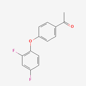 molecular formula C14H10F2O2 B1607698 4'-(2,4-Difluorophenoxy)acetophenone CAS No. 845823-27-0