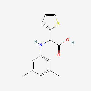 molecular formula C14H15NO2S B1607701 2-(3,5-Dimethylanilino)-2-thiophen-2-ylacetic acid CAS No. 725253-23-6