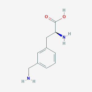 molecular formula C10H14N2O2 B1607717 (S)-2-氨基-3-(3-(氨基甲基)苯基)丙酸 CAS No. 57213-47-5