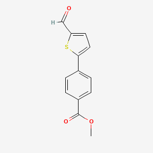 molecular formula C13H10O3S B1607720 4-(5-甲酰-2-噻吩基)苯甲酸甲酯 CAS No. 639816-37-8