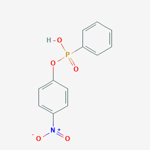 molecular formula C12H10NO5P B160774 4-硝基苯基氢苯基膦酸酯 CAS No. 57072-35-2