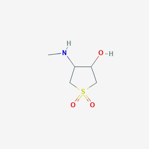 molecular formula C5H11NO3S B1607740 4-(甲基氨基)四氢噻吩-3-醇 1,1-二氧化物 CAS No. 66419-61-2