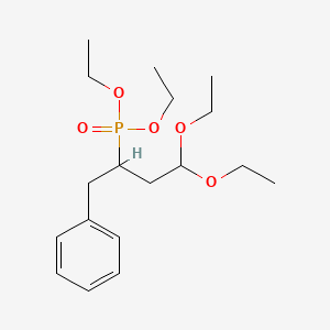 molecular formula C18H31O5P B1607741 Diethyl[3,3-diethoxy-1-(phenylmethyl)propyl]phosphonate CAS No. 203193-00-4