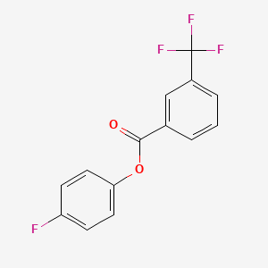 molecular formula C14H8F4O2 B1607754 4-Fluorophenyl 3-(trifluoromethyl)benzoate CAS No. 218929-27-2