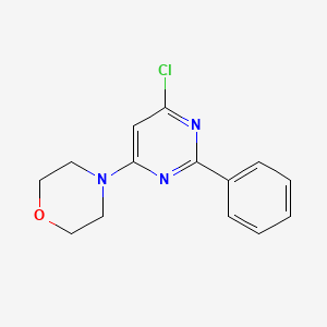 molecular formula C14H14ClN3O B1607770 4-(6-氯-2-苯基-4-嘧啶基)吗啉 CAS No. 343373-72-8