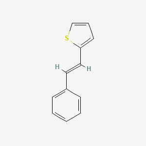 molecular formula C12H10S B1607772 Thiophene, 2-(2-phenylethenyl)- CAS No. 3783-65-1