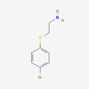 B1607779 1-[(2-Aminoethyl)sulfanyl]-4-bromobenzene CAS No. 69326-62-1