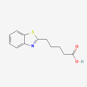 molecular formula C12H12NO2S- B1607780 5-(1,3-Benzothiazol-2-yl)pentanoic acid CAS No. 21224-20-4