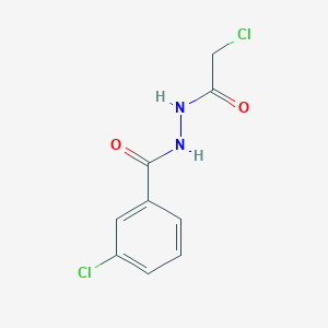 B1607782 3-chloro-N'-(2-chloroacetyl)benzohydrazide CAS No. 63002-49-3