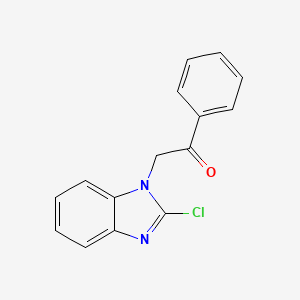 molecular formula C15H11ClN2O B1607784 2-(2-氯-1H-苯并咪唑-1-基)-1-苯基乙酮 CAS No. 23085-45-2