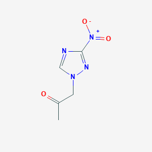 molecular formula C5H6N4O3 B1607816 1-(3-nitro-1H-1,2,4-triazol-1-yl)propan-2-one CAS No. 60728-89-4