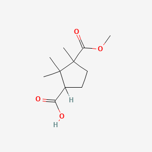 molecular formula C11H18O4 B1607820 3-(甲氧羰基)-2,2,3-三甲基环戊烷-1-羧酸 CAS No. 306935-16-0