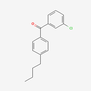 molecular formula C17H17ClO B1607827 4-n-Butyl-3'-chlorobenzophenone CAS No. 844884-93-1
