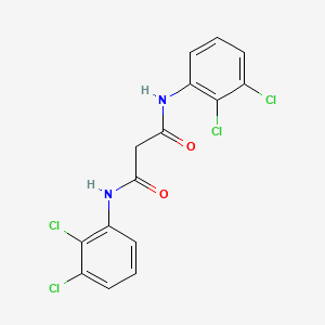 molecular formula C15H10Cl4N2O2 B1607851 N,N'-bis(2,3-dichlorophenyl)propanediamide CAS No. 36476-40-1