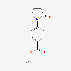 molecular formula C13H15NO3 B1607856 Ethyl 4-(2-oxopyrrolidin-1-yl)benzoate CAS No. 86364-65-0