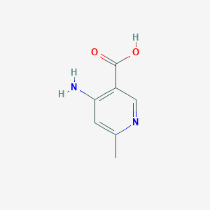 molecular formula C7H8N2O2 B160790 4-氨基-6-甲基烟酸 CAS No. 127915-50-8