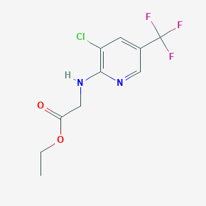 molecular formula C10H10ClF3N2O2 B1607902 2-[[3-氯-5-(三氟甲基)-2-吡啶基]氨基]乙酸乙酯 CAS No. 246022-36-6