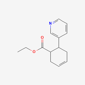 molecular formula C14H17NO2 B1607908 Ethyl 6-(3-pyridyl)cyclohex-3-ene-1-carboxylate CAS No. 259545-11-4