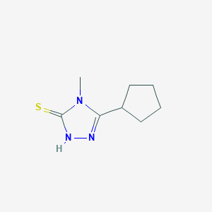 molecular formula C8H13N3S B1607911 5-环戊基-4-甲基-4H-1,2,4-三唑-3-硫醇 CAS No. 309731-00-8