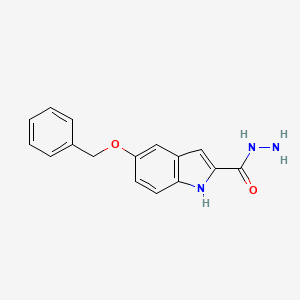 molecular formula C16H15N3O2 B1607916 5-(benzyloxy)-1H-indole-2-carbohydrazide CAS No. 20948-66-7