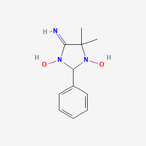 molecular formula C11H15N3O2 B1607918 4-Amino-1-hydroxy-5,5-dimethyl-2-phenyl-2,5-dihydro-1h-imidazol-3-ium-3-olate CAS No. 257932-10-8