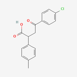 B1607923 4-(4-Chlorophenyl)-2-(4-methylphenyl)-4-oxobutanoic acid CAS No. 70596-90-6