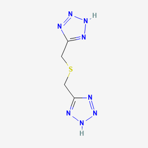 molecular formula C4H6N8S B1607927 Bis(tetrazol-5-ilmetil)sulfuro CAS No. 4900-33-8