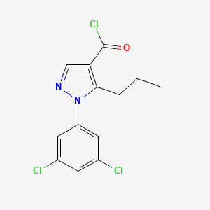 B1607938 1-(3,5-Dichlorophenyl)-5-Propyl-1H-Pyrazole-4-Carbonyl Chloride CAS No. 306936-64-1