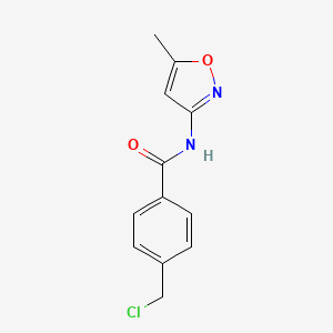 molecular formula C12H11ClN2O2 B1607939 4-(Chloromethyl)-N-(5-methylisoxazol-3-YL)benzamide CAS No. 261704-37-4