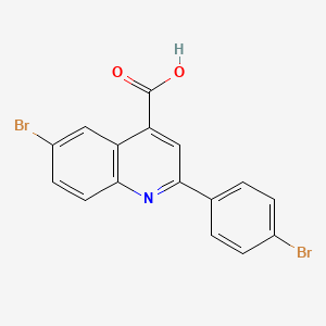 molecular formula C16H9Br2NO2 B1607952 6-溴-2-(4-溴苯基)喹啉-4-羧酸 CAS No. 342017-95-2