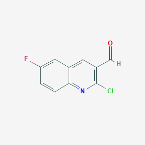 molecular formula C10H5ClFNO B1607959 2-氯-6-氟喹啉-3-甲醛 CAS No. 749920-54-5
