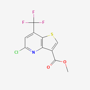 molecular formula C10H5ClF3NO2S B1607966 5-氯-7-(三氟甲基)噻吩[3,2-b]吡啶-3-甲酸甲酯 CAS No. 648859-81-8