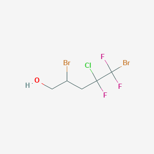 molecular formula C5H6Br2ClF3O B1607967 2,5-Dibromo-4-chloro-4,5,5-trifluoropentan-1-ol CAS No. 757-04-0