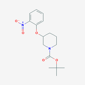 molecular formula C16H22N2O5 B1607970 叔丁基-3-(2-硝基苯氧基)哌啶-1-羧酸盐 CAS No. 690632-67-8