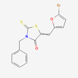 (Z)-3-Benzyl-5-((5-bromofuran-2-yl)methylene)-2-thioxothiazolidin-4-one