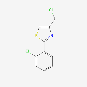 molecular formula C10H7Cl2NS B1607988 4-(Chloromethyl)-2-(2-chlorophenyl)-1,3-thiazole CAS No. 588676-51-1