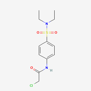 molecular formula C12H17ClN2O3S B1607990 2-氯-N-[4-(二乙基氨磺酰基)苯基]乙酰胺 CAS No. 35974-23-3