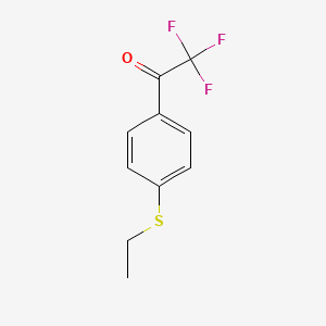 molecular formula C10H9F3OS B1608007 4'-Ethylthio-2,2,2-trifluoroacetophenone CAS No. 845823-09-8
