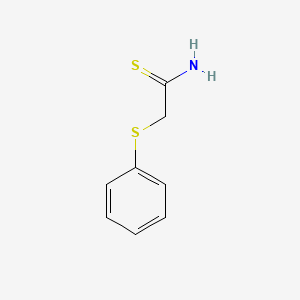 molecular formula C8H9NS2 B1608035 2-(苯硫基)乙硫酰胺 CAS No. 59865-82-6
