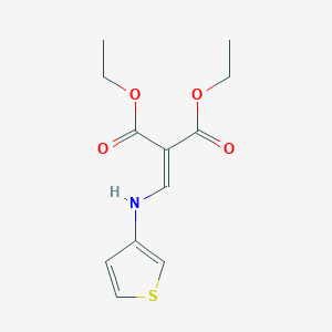 Diethyl {[(thiophen-3-yl)amino]methylidene}propanedioate