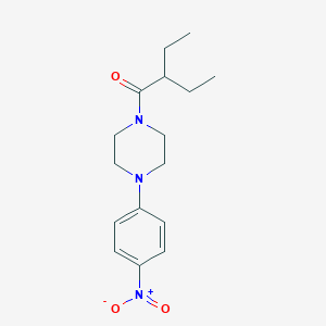 molecular formula C16H23N3O3 B1608051 2-Ethyl-1-[4-(4-nitrophenyl)piperazin-1-yl]butan-1-one CAS No. 6428-56-4