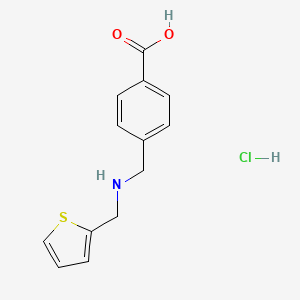 4-(((Thiophen-2-ylmethyl)amino)methyl)benzoic acid hydrochloride