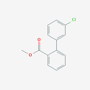 molecular formula C14H11ClO2 B1608059 Methyl 2-(3-chlorophenyl)benzoate CAS No. 773134-22-8