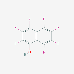 molecular formula C10HF7O B1608067 2,3,4,5,6,7,8-Heptafluoronaphthalen-1-ol CAS No. 5386-30-1