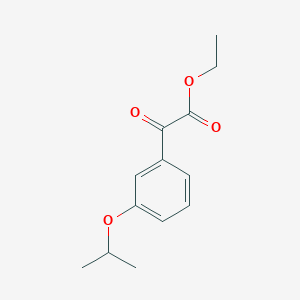 molecular formula C13H16O4 B1608080 3-异丙氧基苯甲酰甲酸乙酯 CAS No. 845790-54-7