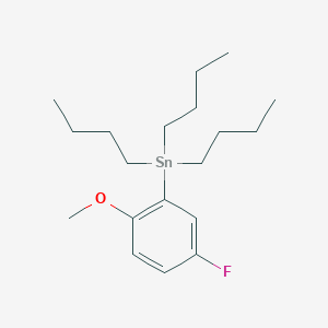 molecular formula C19H33FOSn B1608097 Tributyl(5-fluoro-2-methoxyphenyl)stannane CAS No. 223432-26-6