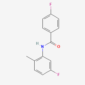 molecular formula C14H11F2NO B1608102 4-fluoro-N-(5-fluoro-2-methylphenyl)benzamide CAS No. 710310-25-1